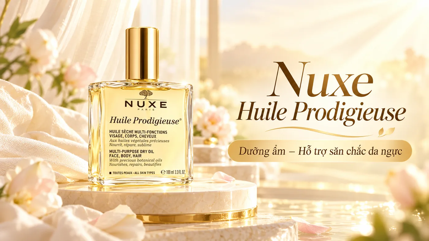 Dầu dưỡng làm săn chắc da Nuxe Huile Prodigieuse - Trải nghiệm thực tế