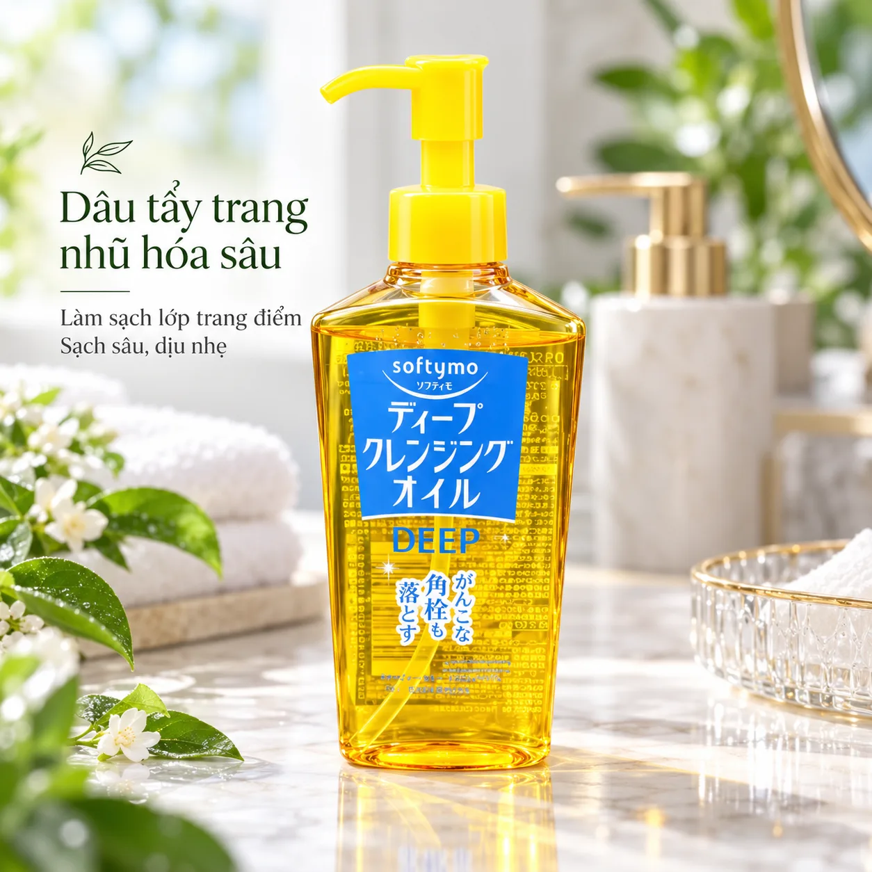 Dầu Tẩy Trang Kose Softymo Deep Cleansing Oil