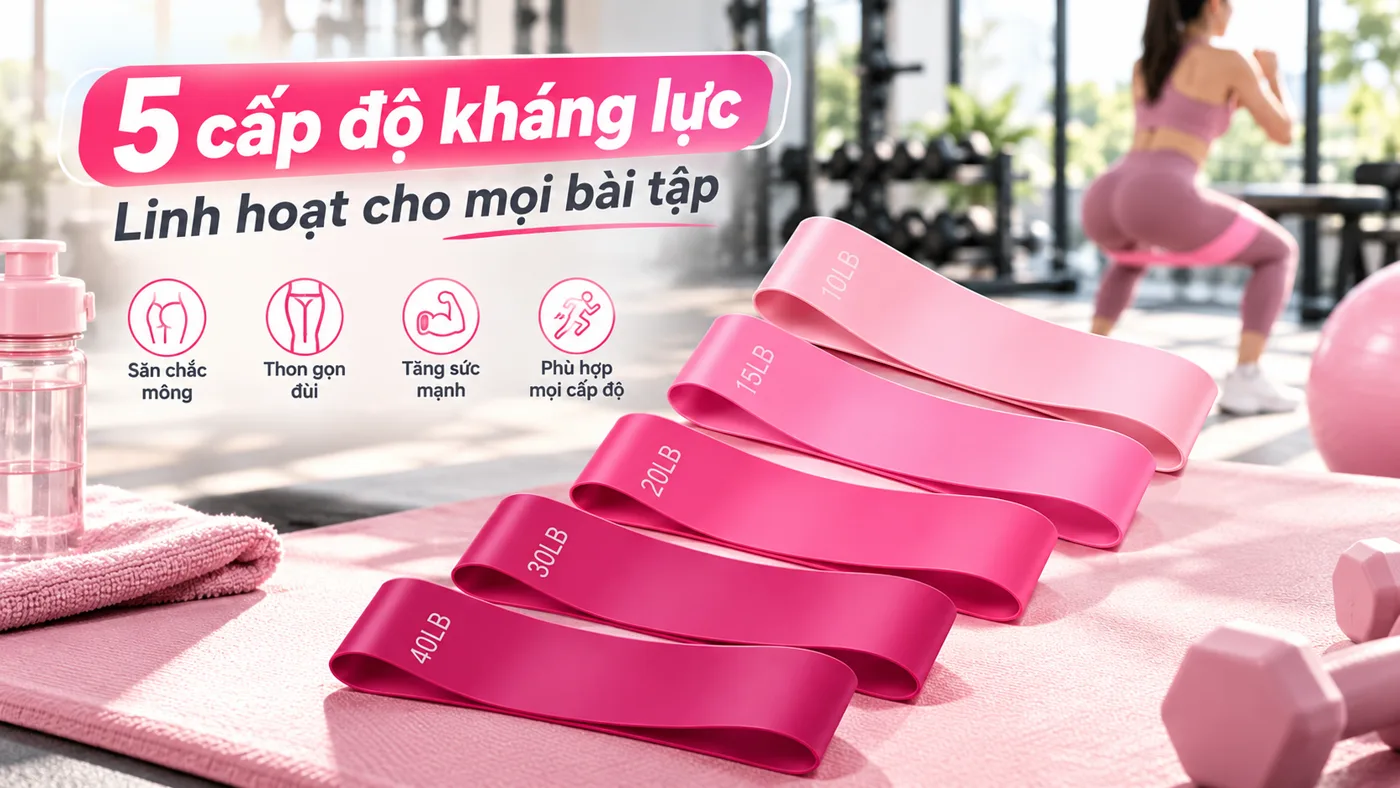 Bộ Dây Kháng Lực Mini Band Tập Mông Đùi - Cơ chế tác động sinh học
