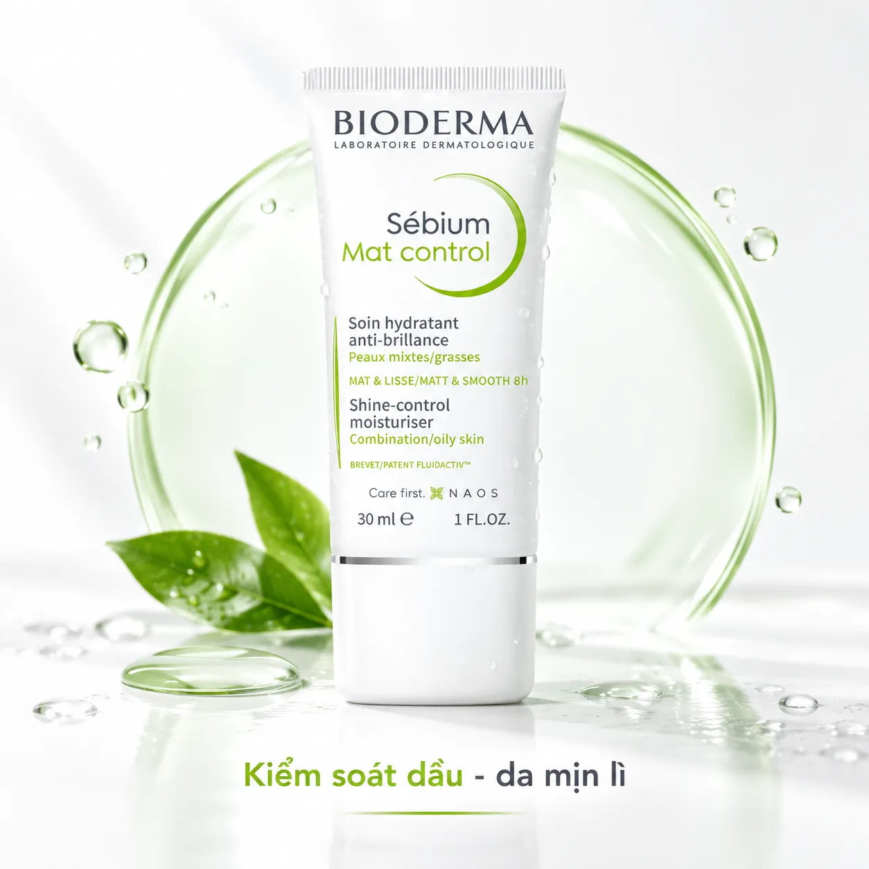Gel Dưỡng Bioderma Sebium Mat Control
