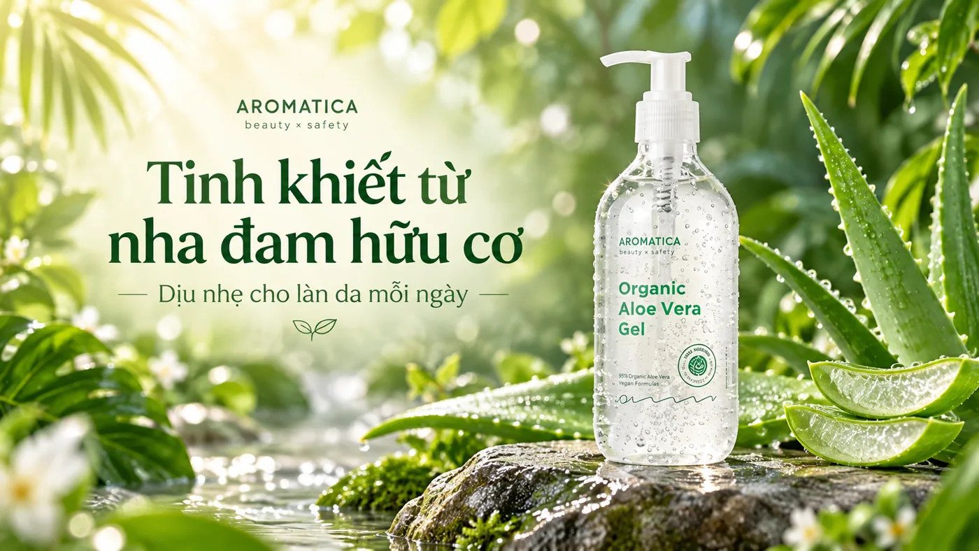 Gel nha đam hữu cơ Aromatica Organic Aloe Vera - Trải nghiệm thực tế