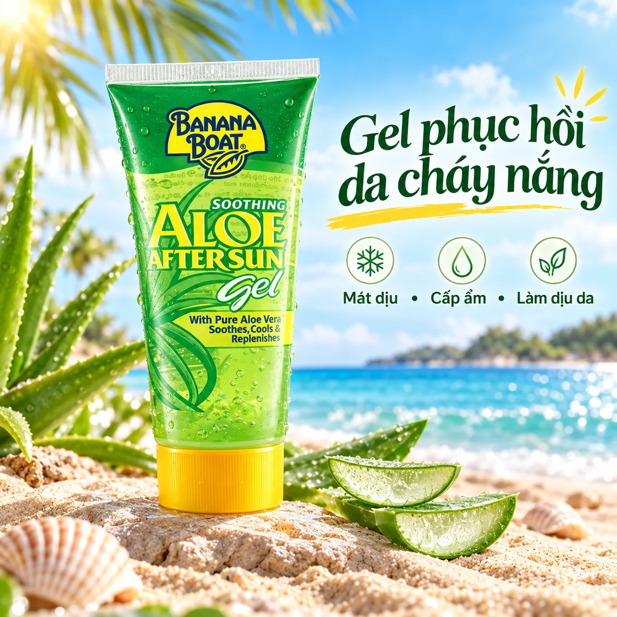 Gel Nha Đam Banana Boat Soothing Aloe
