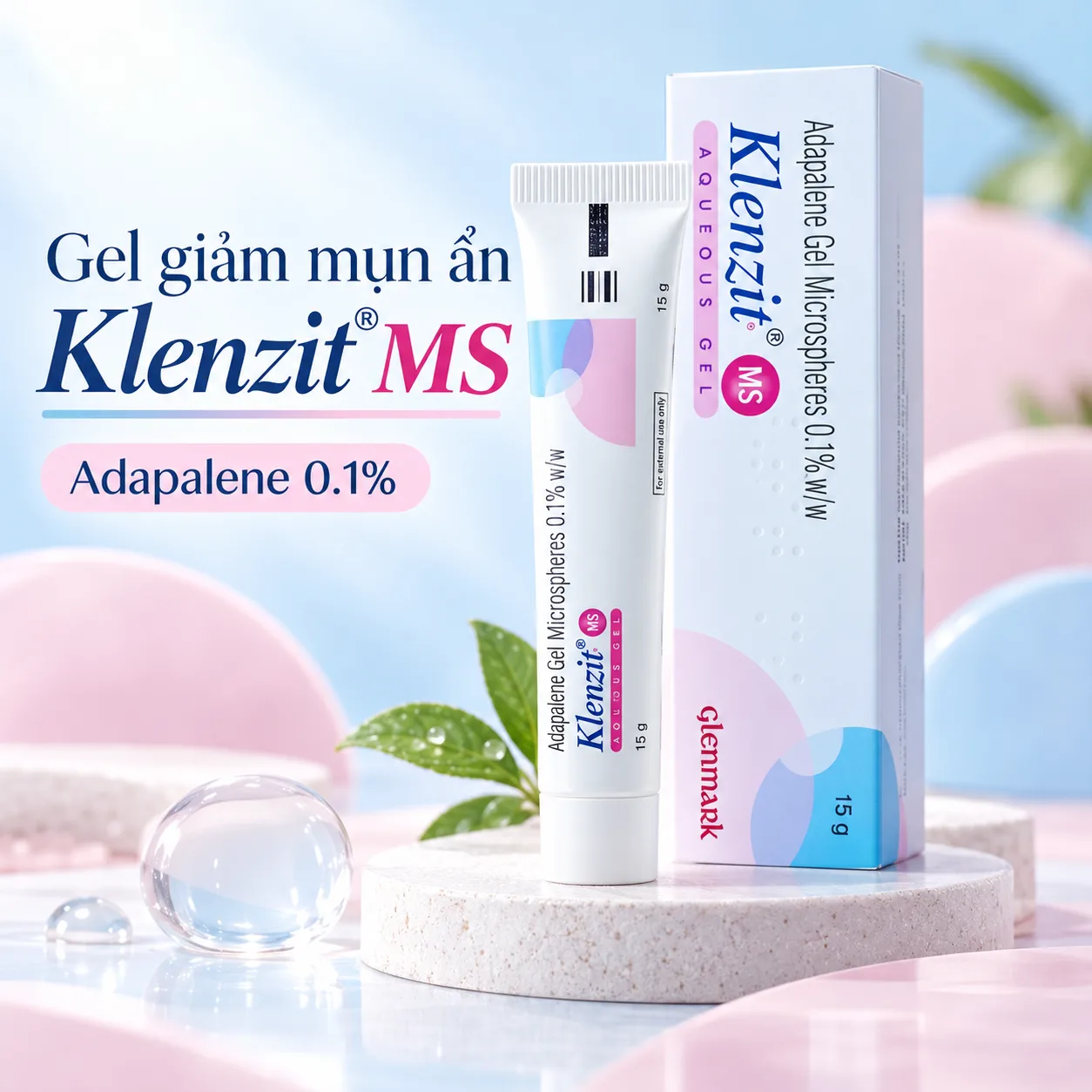 Gel Giảm Mụn Ẩn Klenzit MS Adapalene 0.1%