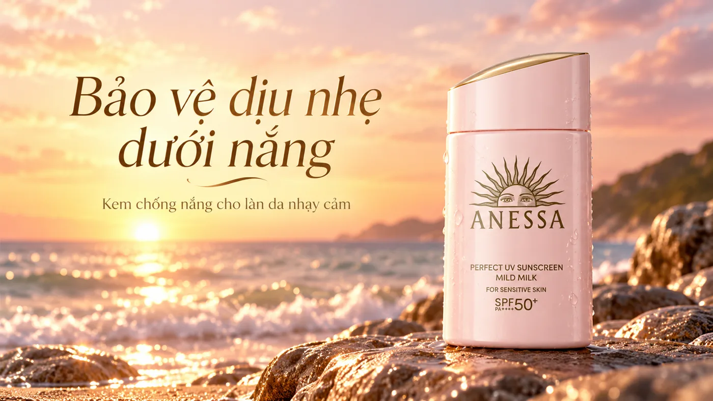 Trải nghiệm thực tế sữa chống nắng dịu nhẹ Anessa Moisture UV Mild Milk