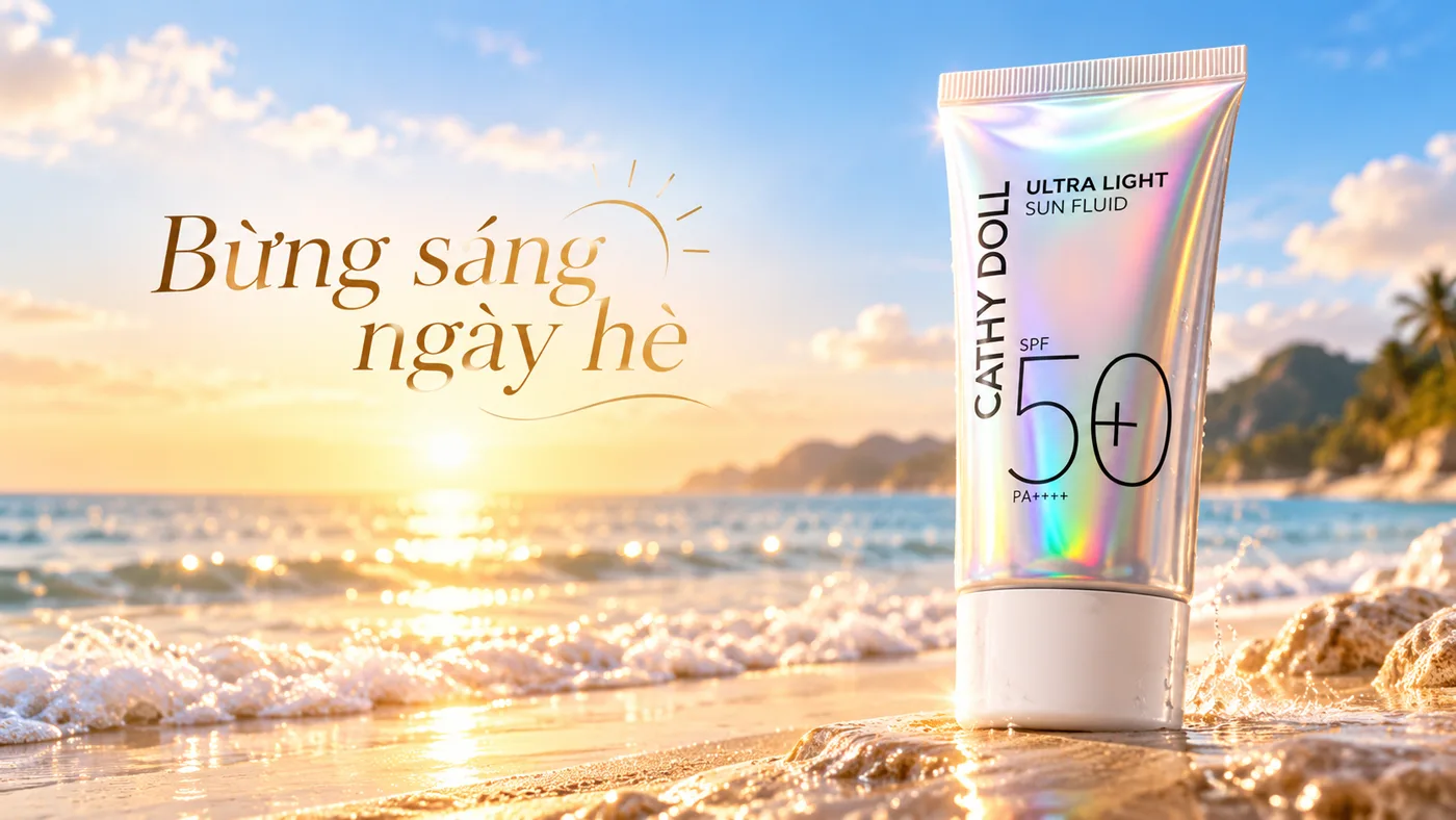 Trải nghiệm ráo mịn kem chống nắng không dầu Oxybenzone-Free SPF50