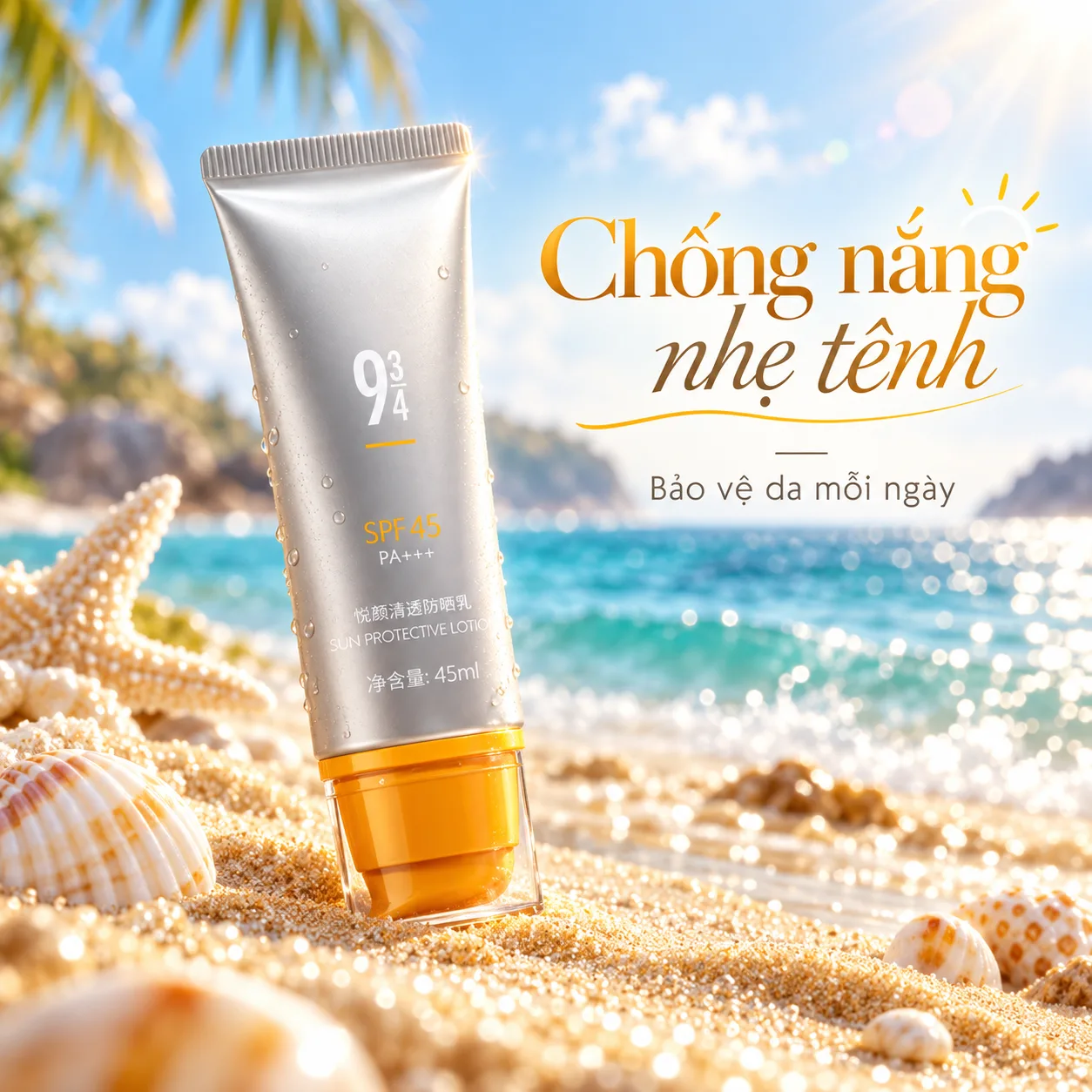 Kem Chống Nắng Yueyan 943 Clear Water Feeling SPF50+