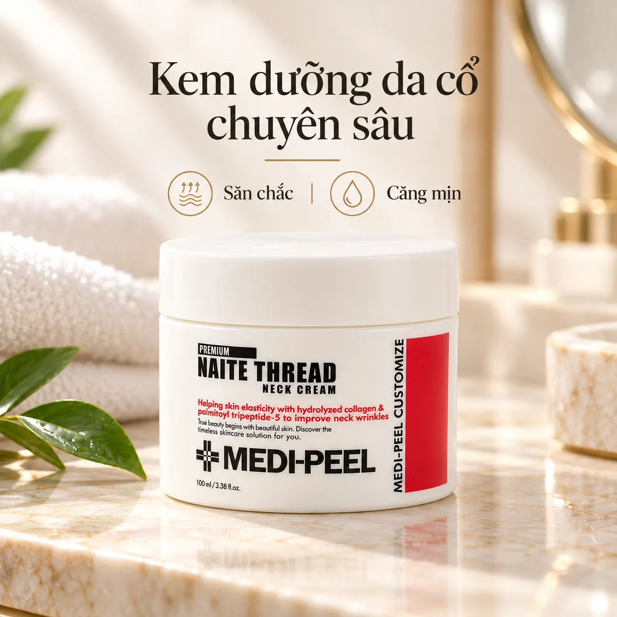Review Kem Dưỡng Cổ Medi-Peel Naite Thread Neck Cream: Xóa Nhăn Nâng Cơ