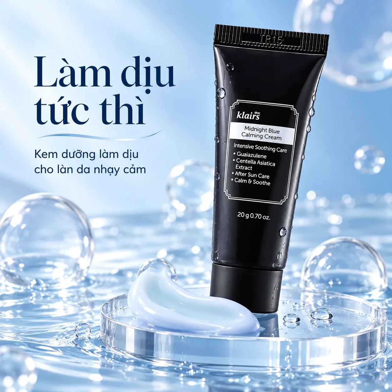 Kem Dưỡng Klairs Midnight Blue Calming Cream