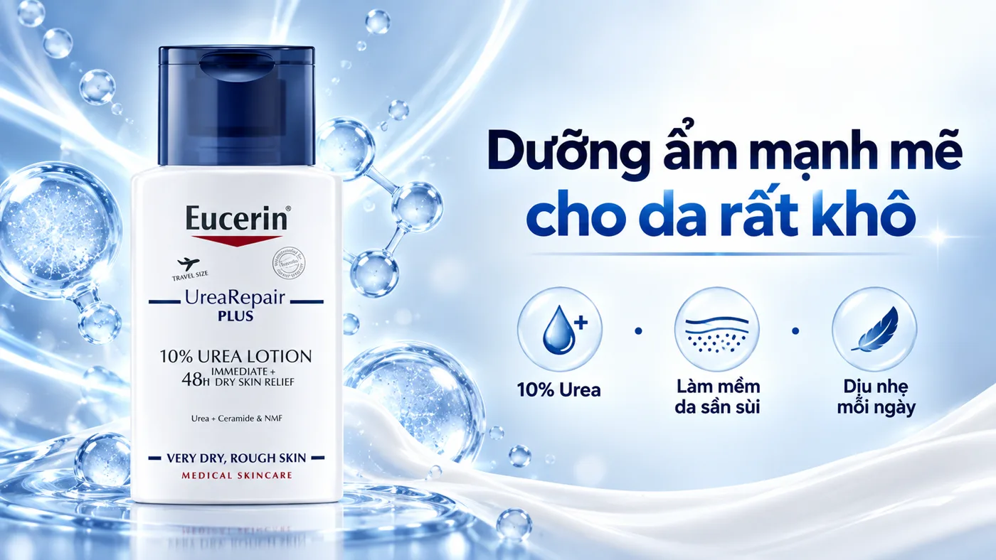 Kem dưỡng làm mềm da sừng Eucerin UreaRepair PLUS 10% - Trải nghiệm thực tế