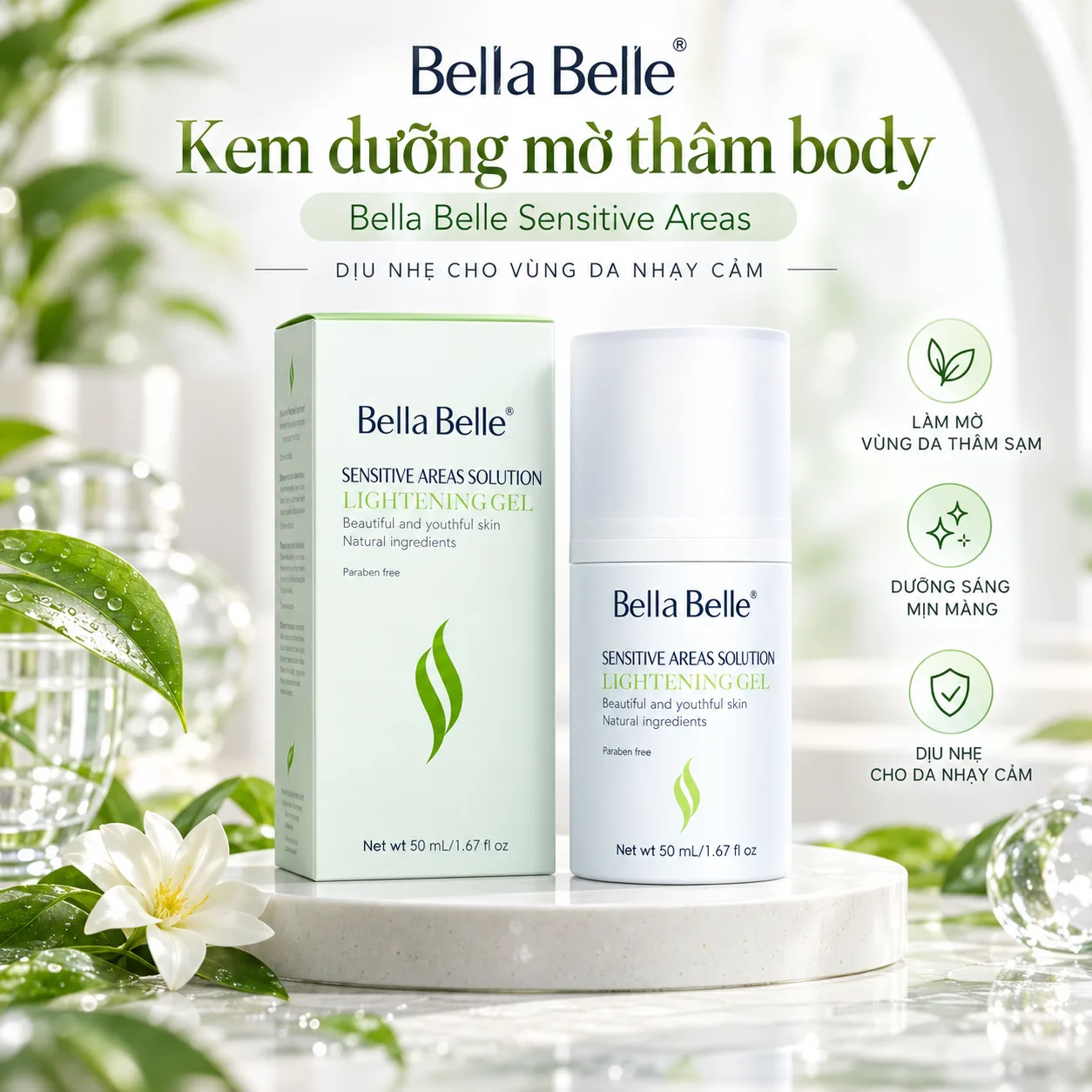 Kem Mờ Thâm Body Bella Belle Sensitive Areas