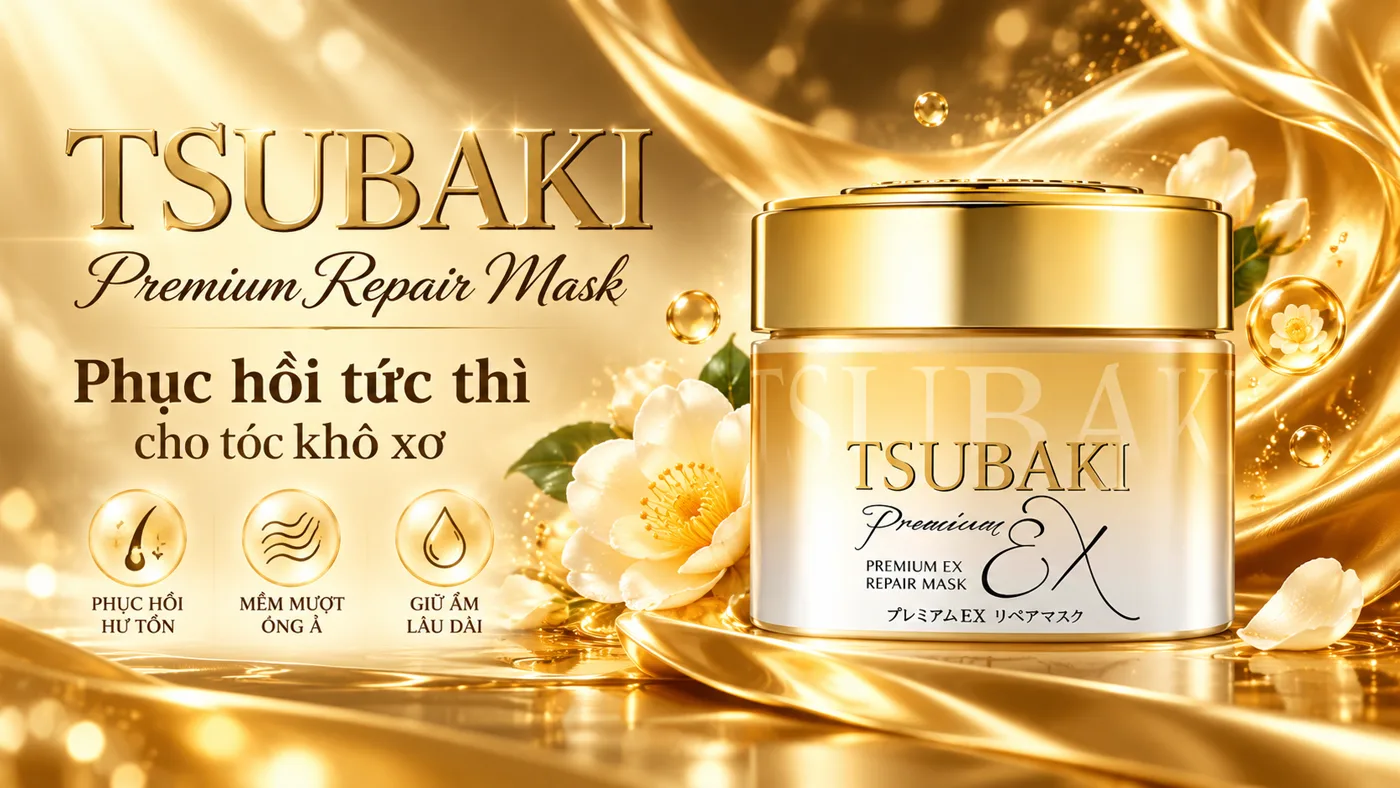 Mặt nạ ủ tóc Tsubaki Premium Repair Mask - Trải nghiệm thực tế