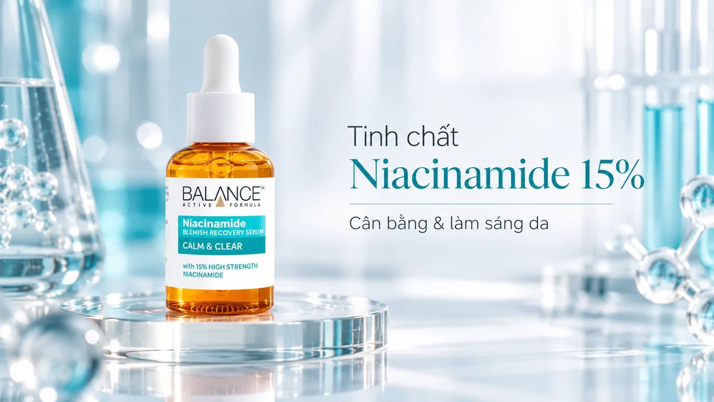 Tinh chất Niacinamide 10% Balance Active Formula - Trải nghiệm thực tế