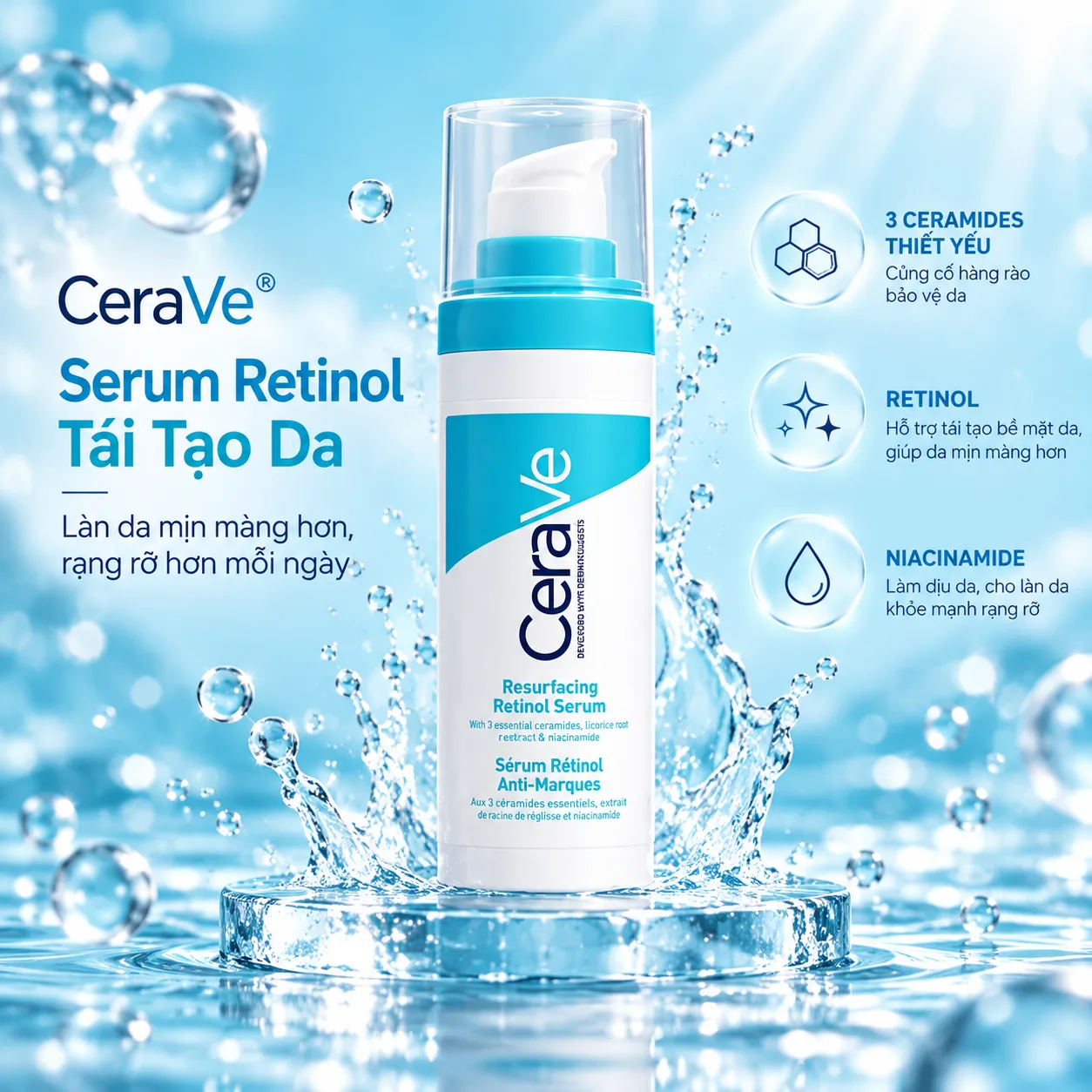 Tinh Chất CeraVe Resurfacing Retinol Serum