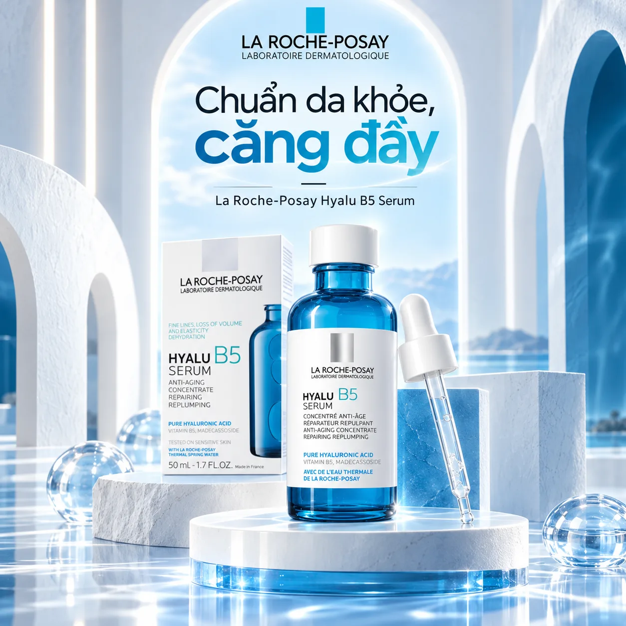 serum la roche posay hyalu b5 - Trải nghiệm làm dịu và cấp ẩm (La Roche-Posay)
