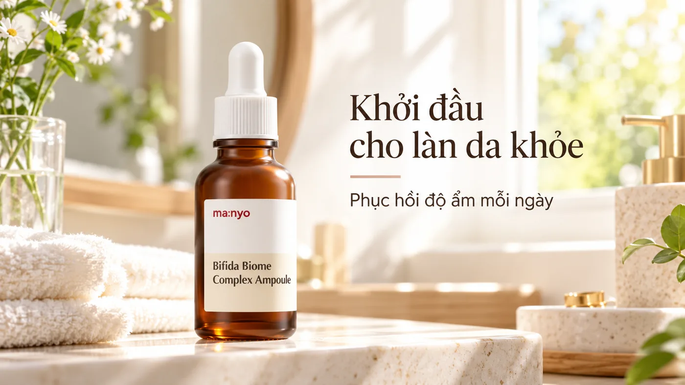 Serum phục hồi Manyo Bifida Biome Complex Ampoule - Cơ chế tác động hoạt chất sinh học