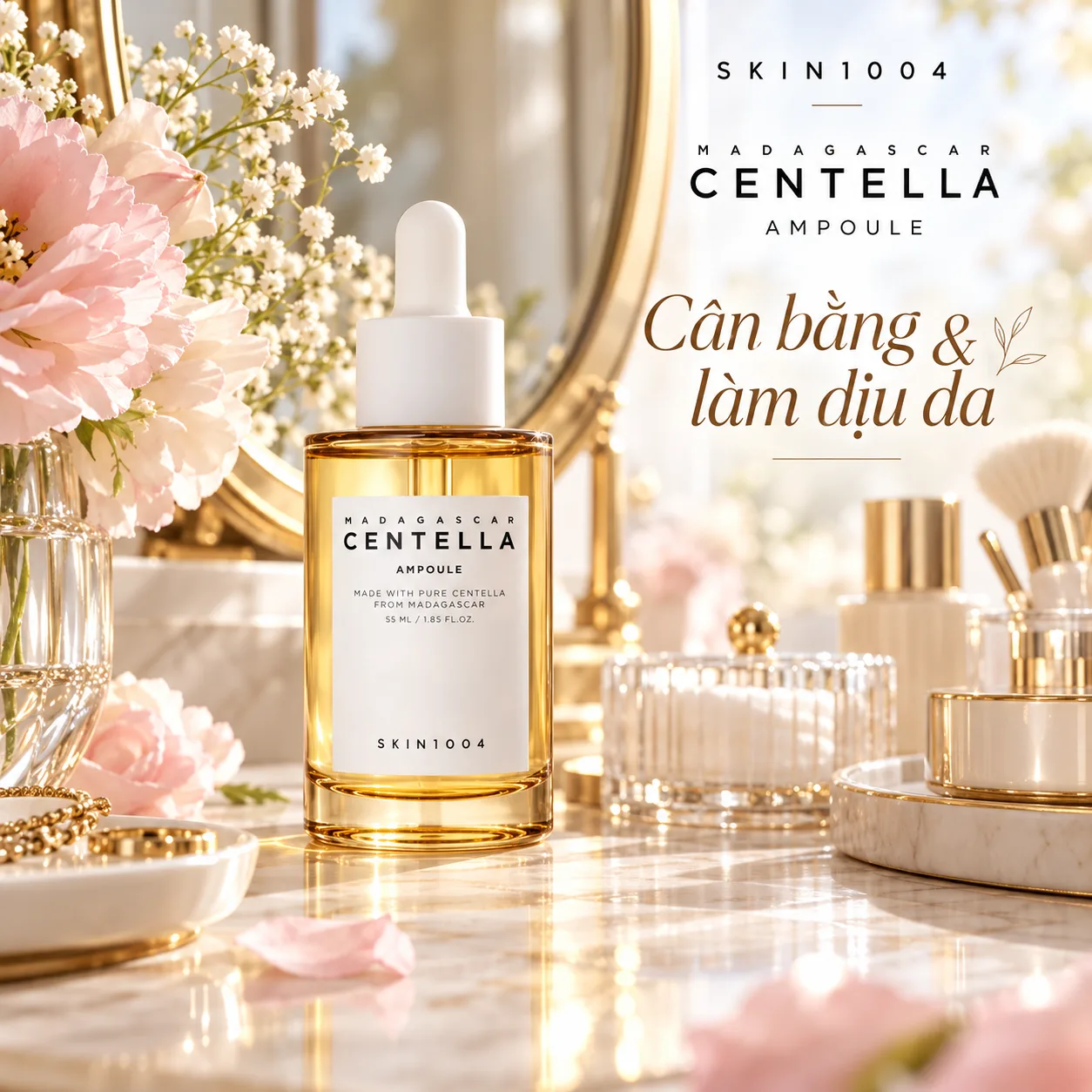 serum skin1004 madagascar centella ampoule - Minh họa cơ chế hoạt chất sinh học (Skin1004)