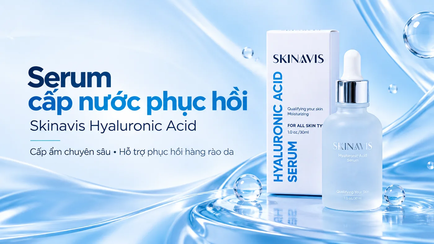 Serum cấp nước phục hồi Skinavis Hyaluronic Acid - Trải nghiệm thực tế