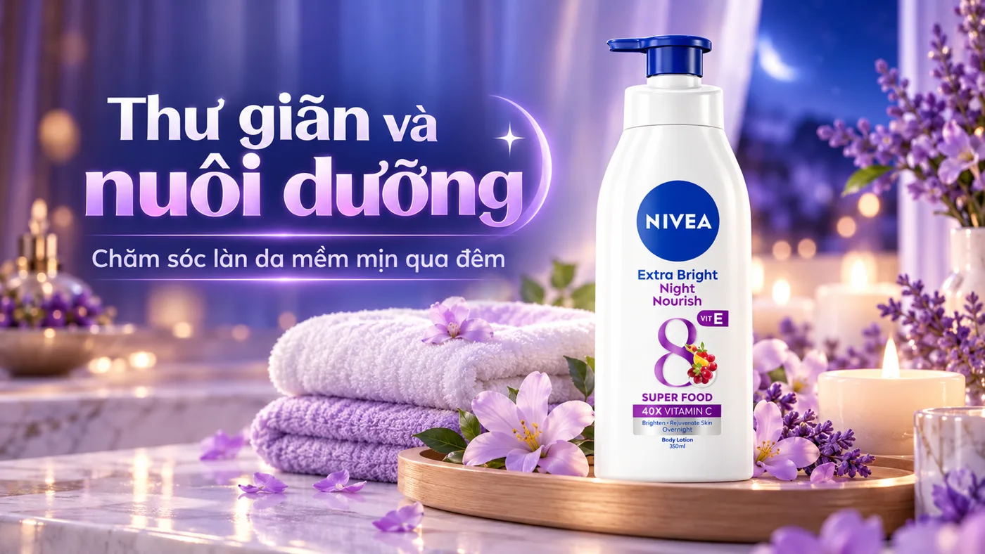 Sữa dưỡng thể Nivea Extra White Night Nourish - Cơ chế tác động hoạt chất sinh học