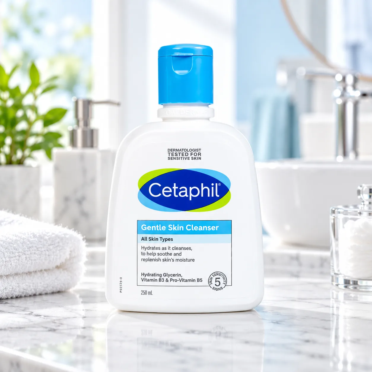sữa rửa mặt cetaphil gentle skin cleanser - Minh họa cơ chế hoạt chất sinh học (Cetaphil)