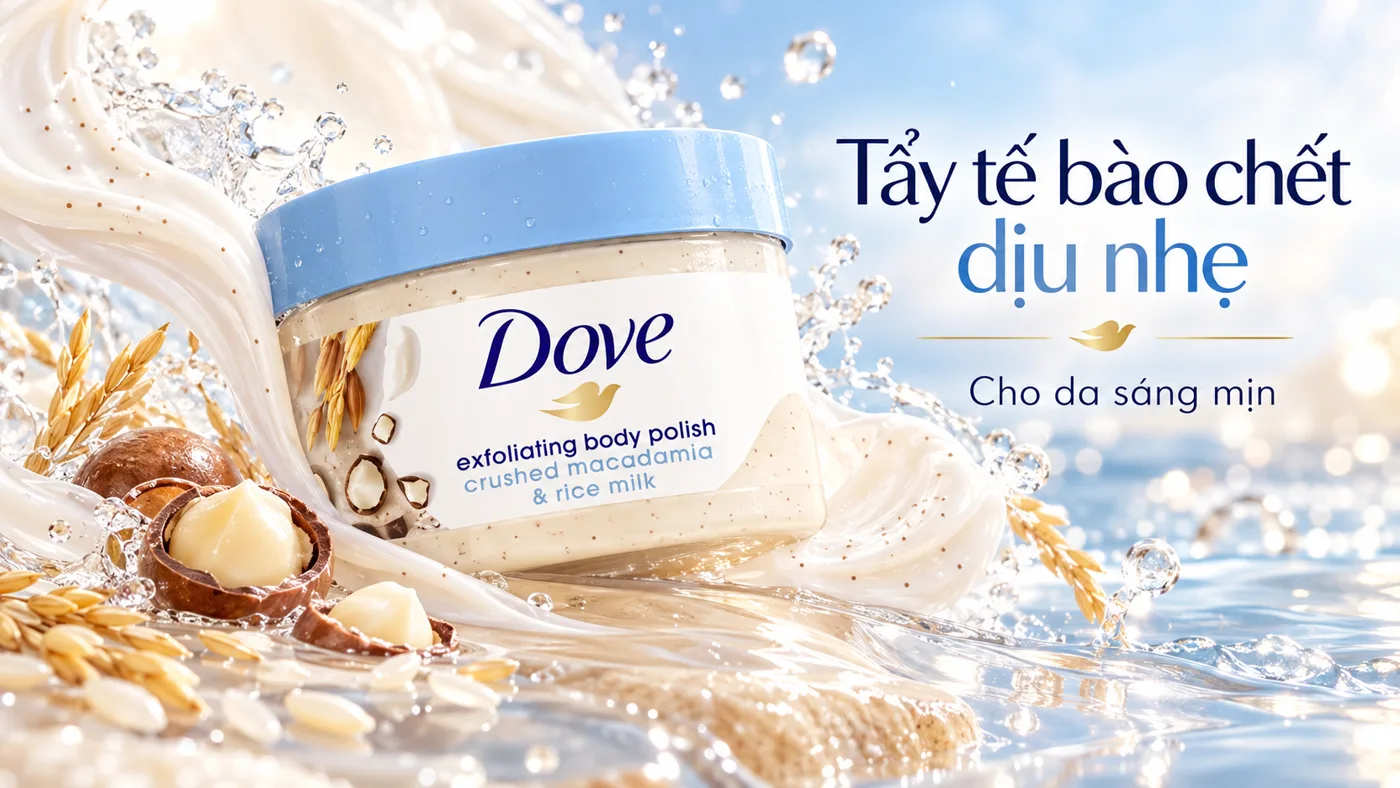 Tẩy tế bào chết Dove Exfoliating Body Polish - Cơ chế tác động hoạt chất sinh học