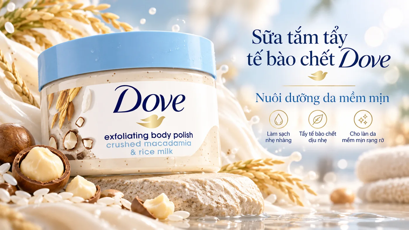 Tẩy tế bào chết Dove Exfoliating Body Polish - Trải nghiệm thực tế