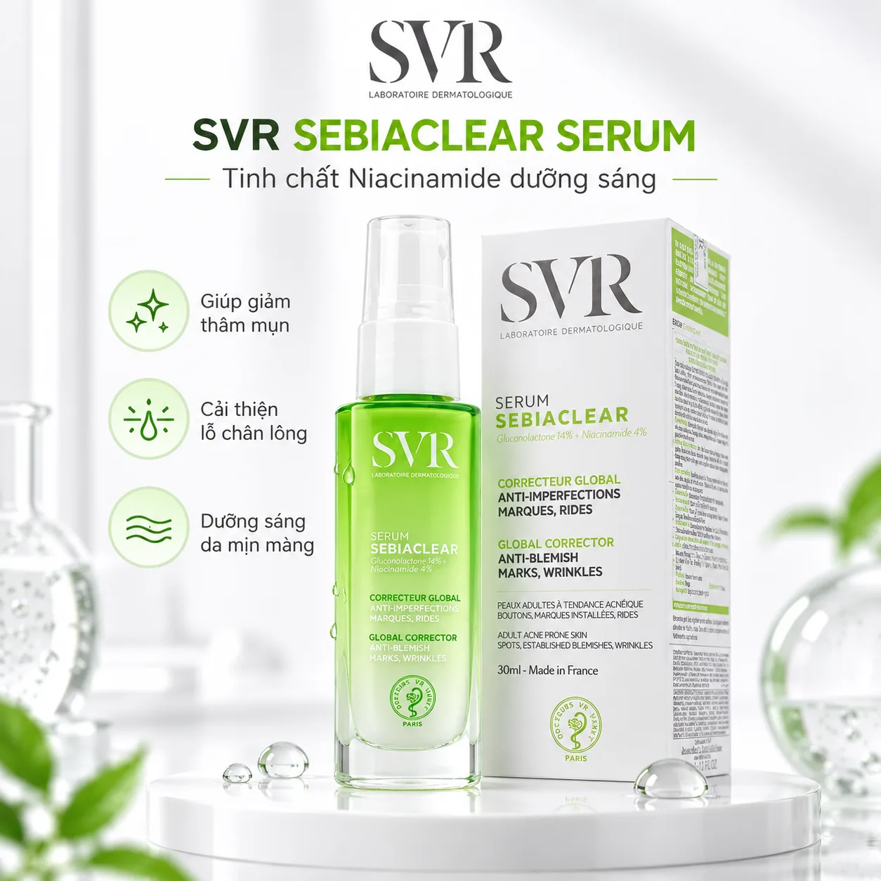 Tinh Chất SVR Sebiaclear Serum