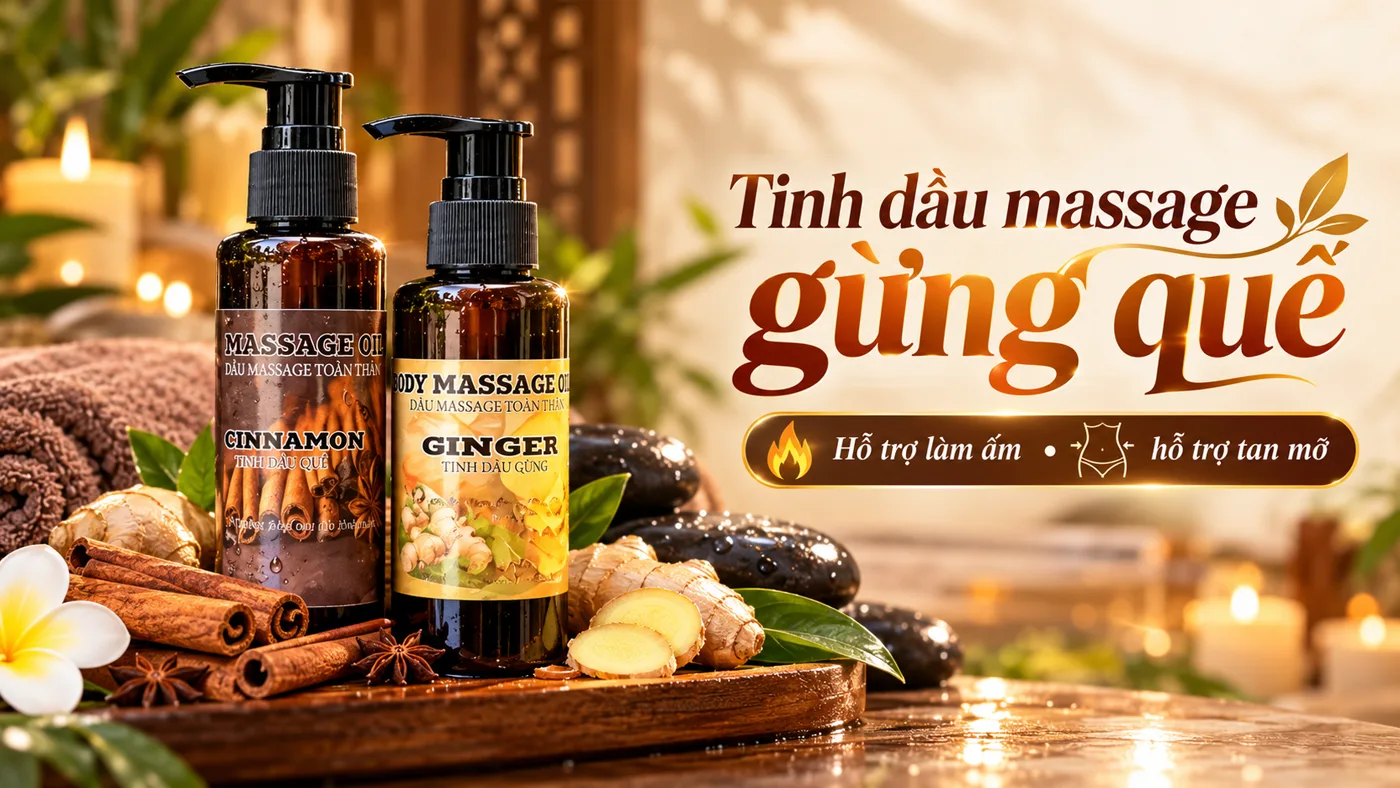 Tinh dầu massage gừng quế - Trải nghiệm thực tế