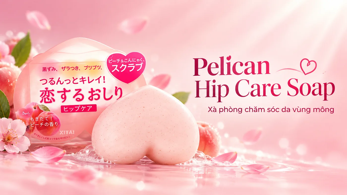 Xà phòng trị thâm mông Pelican Hip Care Soap - Trải nghiệm thực tế