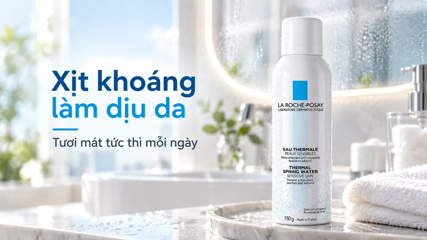 Xịt khoáng làm dịu da La Roche-Posay Thermal Spring Water - Trải nghiệm thực tế